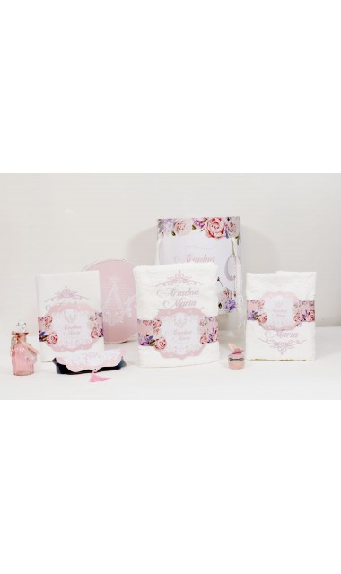 Trusou de botez regal pentru fetite tematica florala, Mica printesa 11